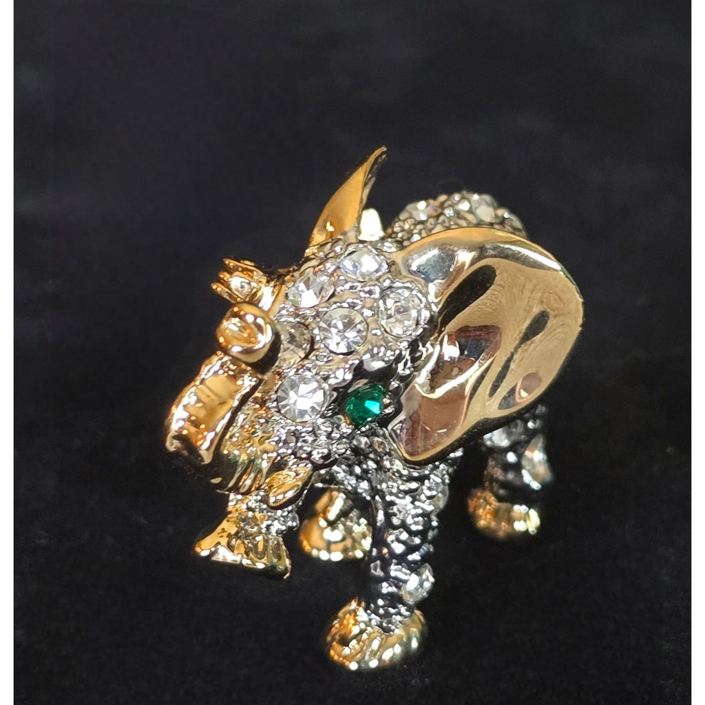 Vintage Elephant crystal Figurine/Brooch