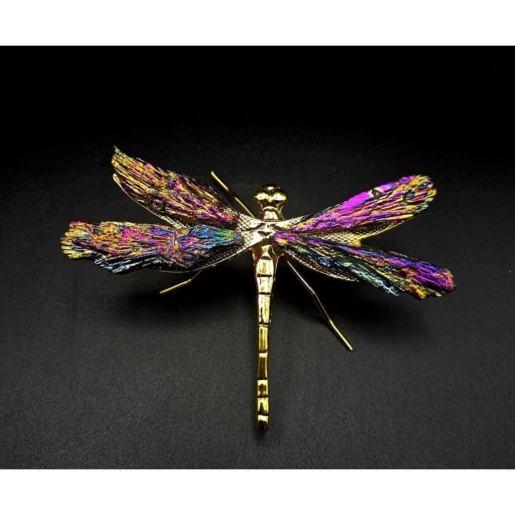 Titanium Kyanite Dragonfly Iridescent Mineral, Crystal Decorative Collectible