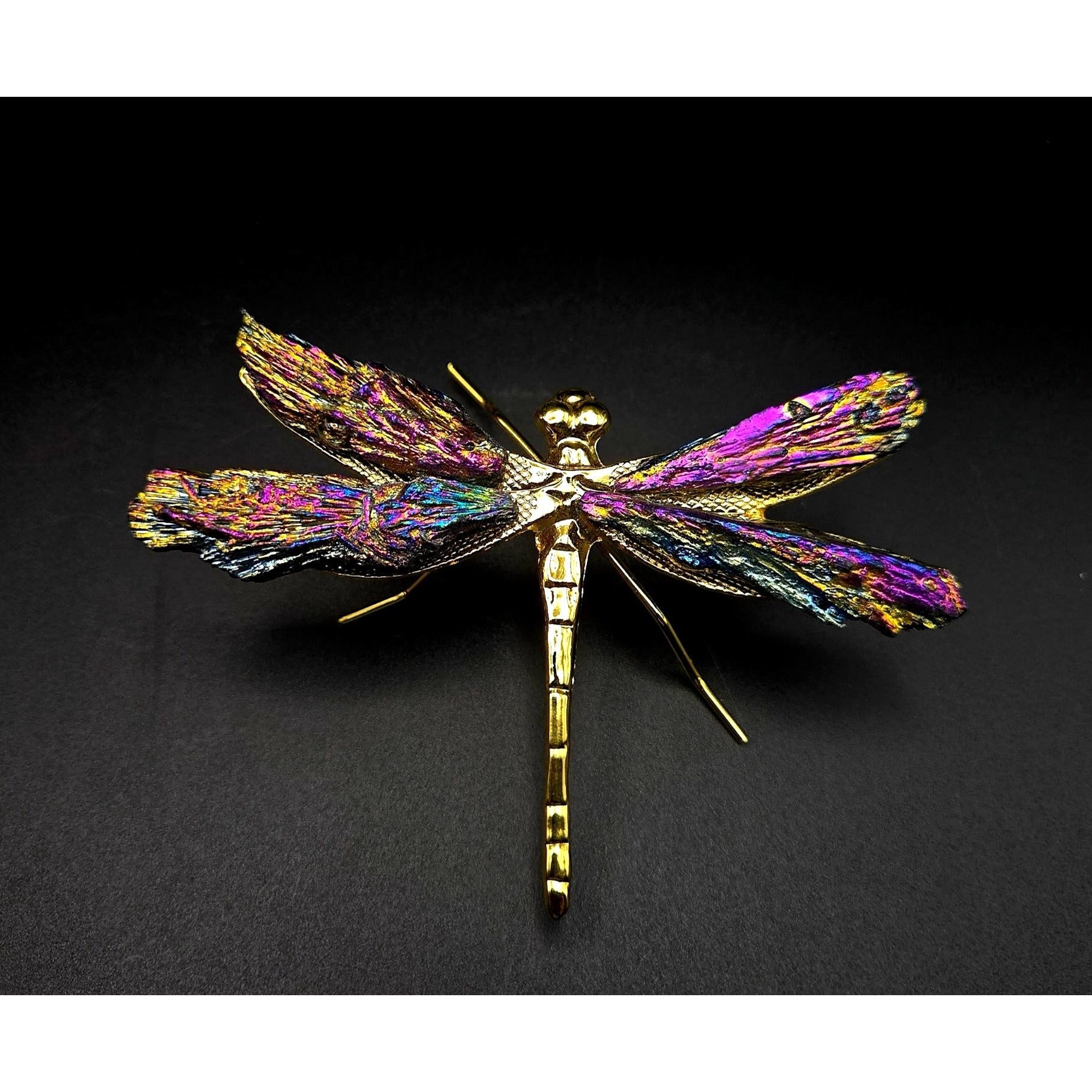Titanium Kyanite Dragonfly Iridescent Mineral, Crystal Decorative Collectible