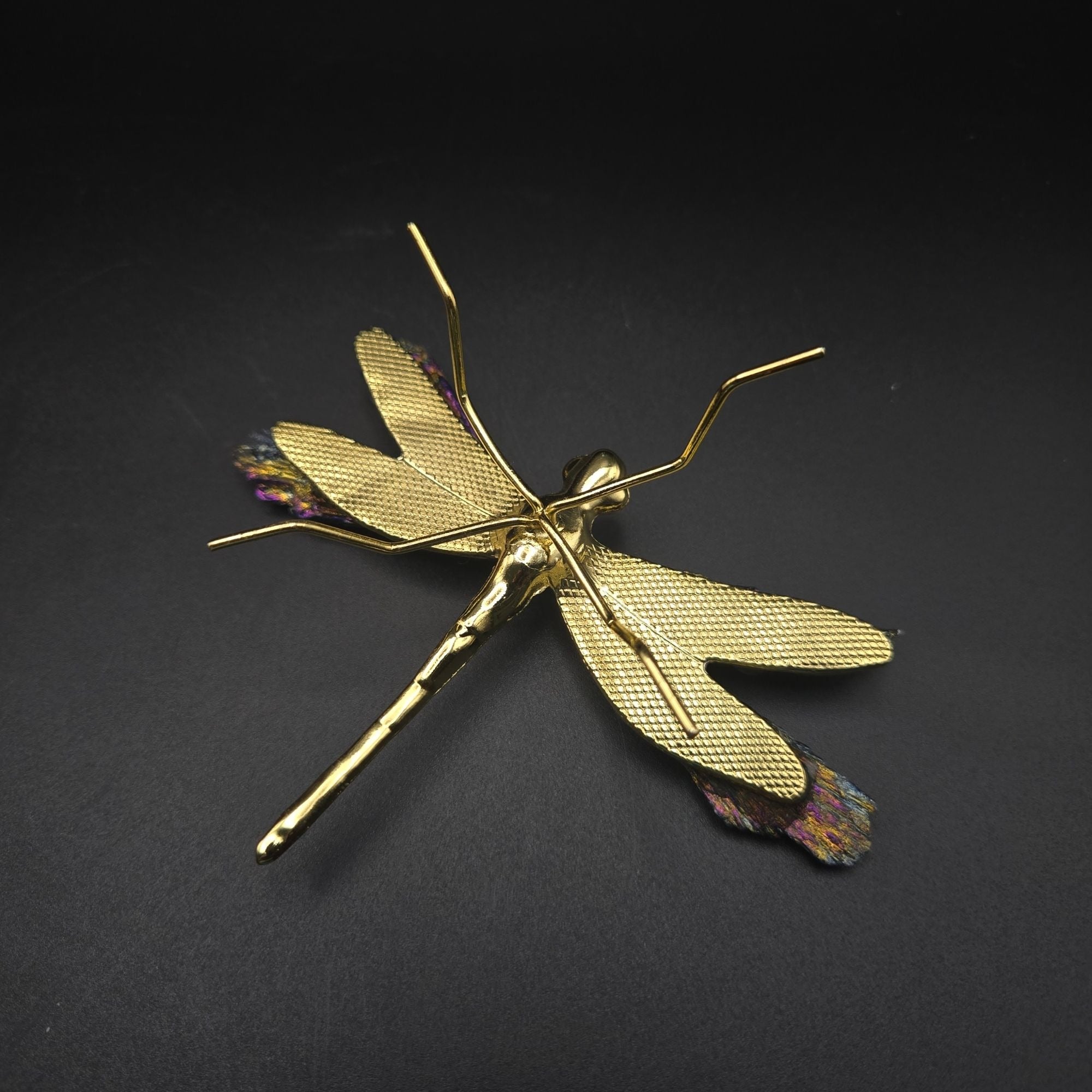 Titanium Kyanite Dragonfly Iridescent Mineral, Crystal Decorative Collectible