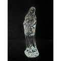 Waterford 7-Inch Crystal Madonna Virgin Mary & Child Figurine Statue Elegant Religious Decor, Nativity