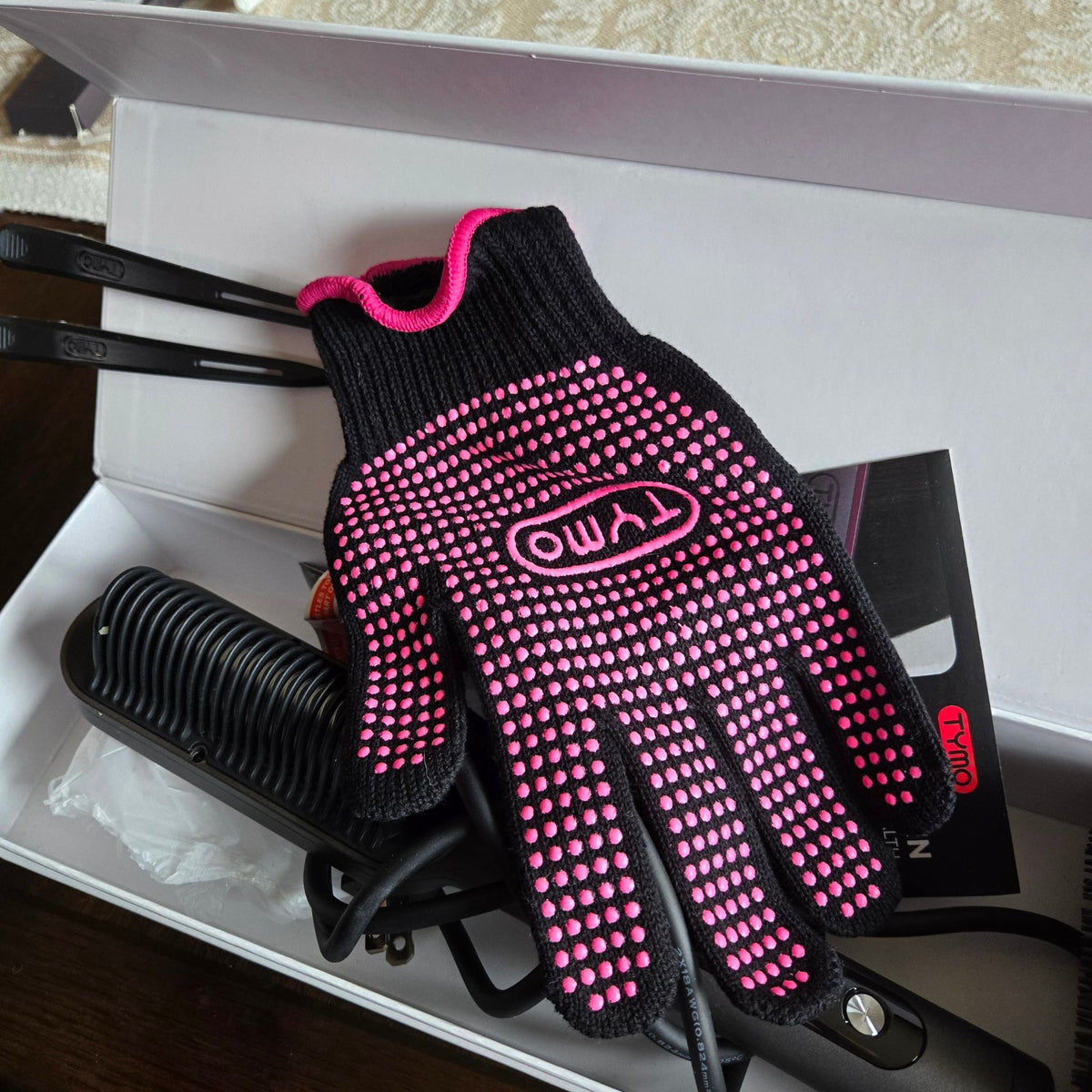 Tymo Ring Plus Ionic Hair Straightening Comb With Accessories