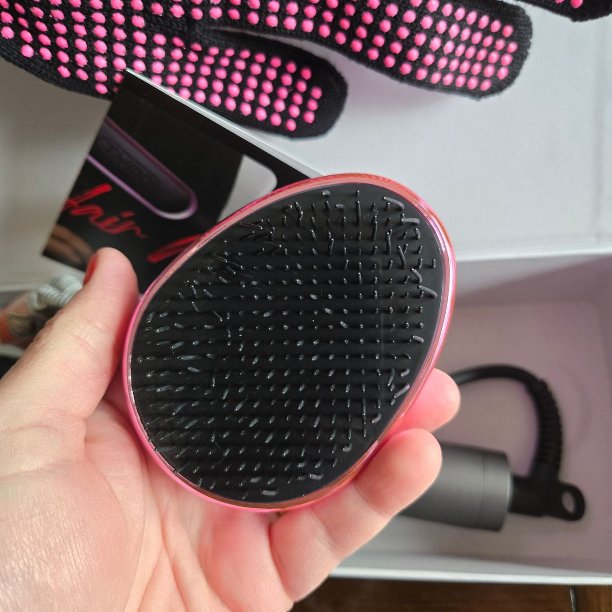 Tymo Ring Plus Ionic Hair Straightening Comb With Accessories