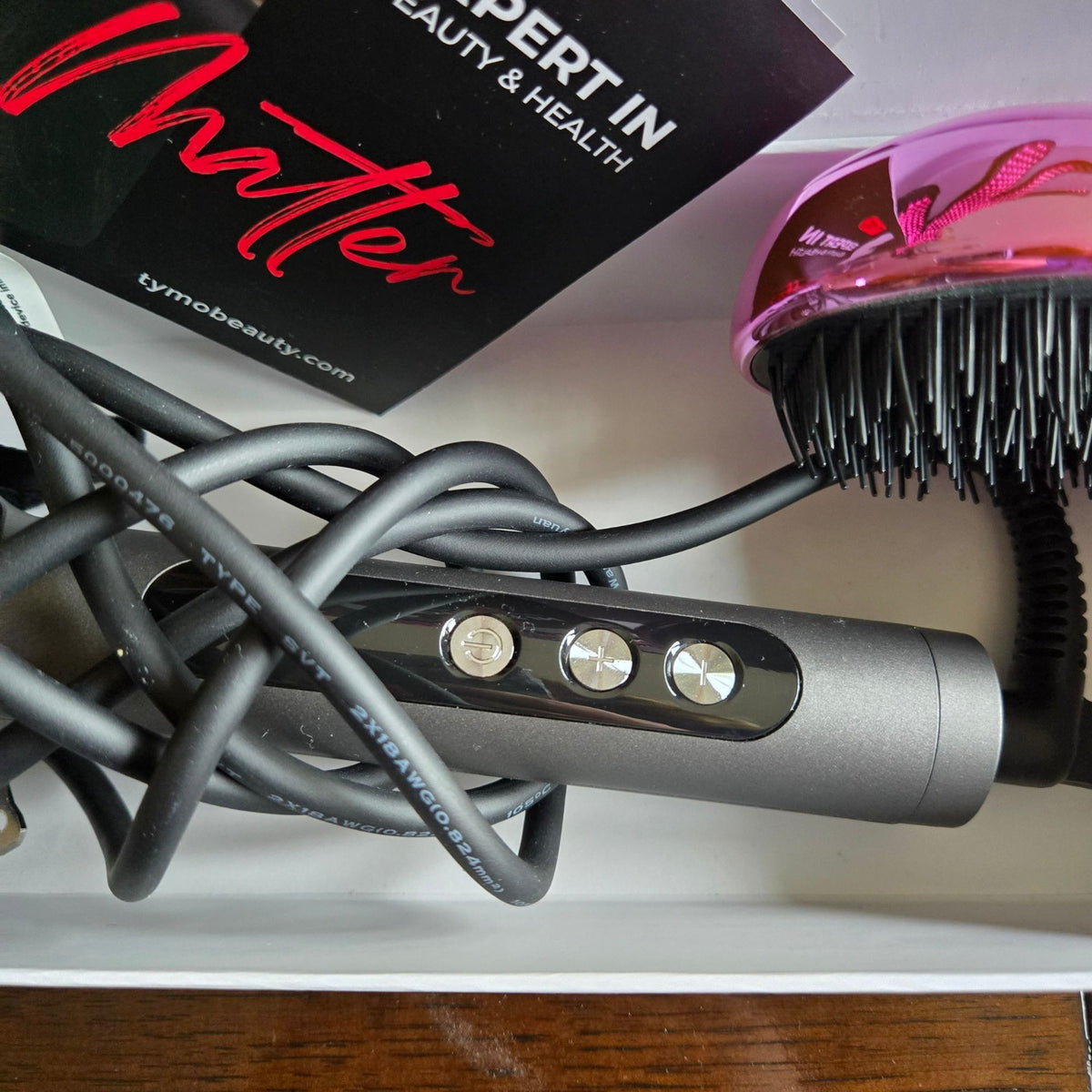 Tymo Ring Plus Ionic Hair Straightening Comb With Accessories