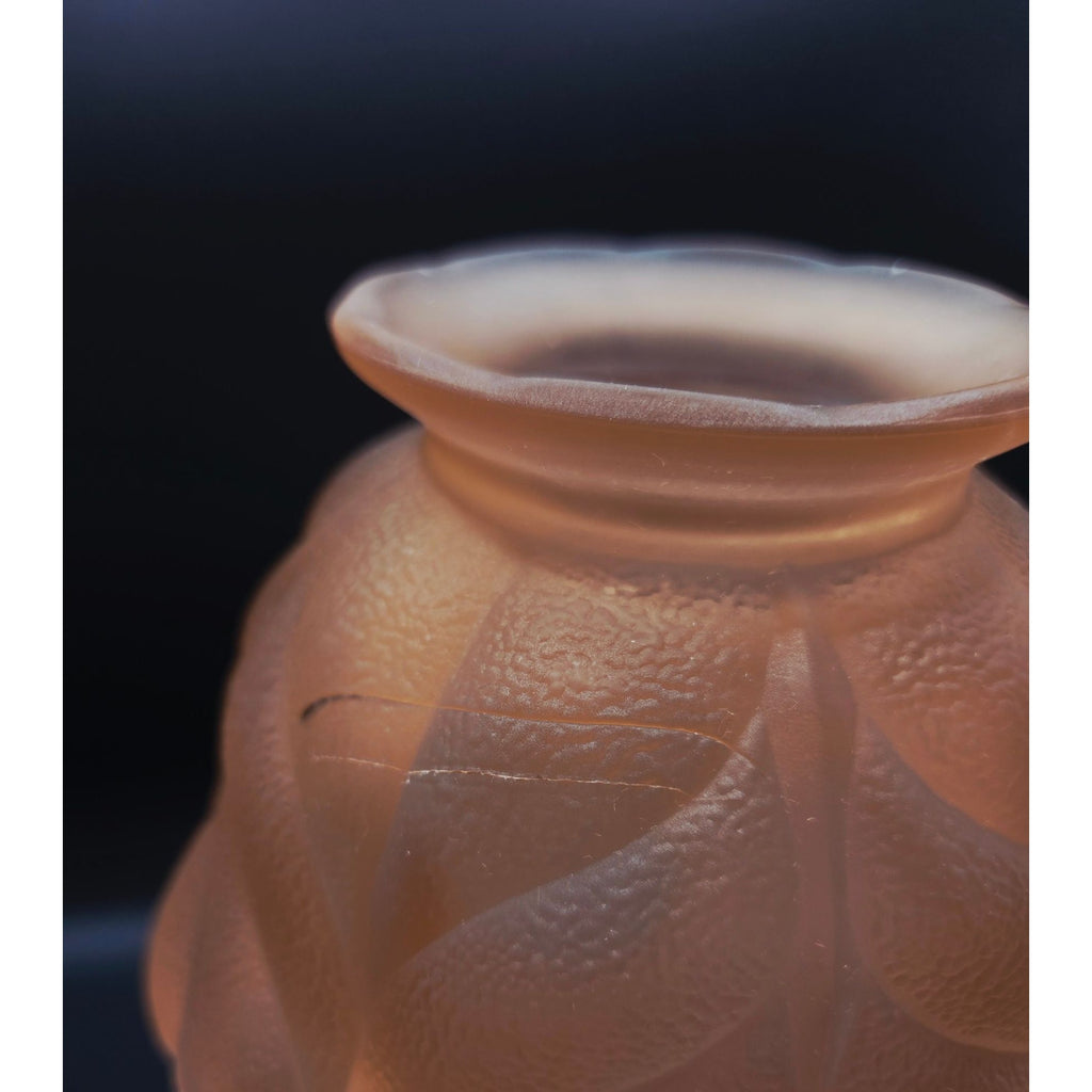 LE Smith Woodrose Pink Fairy Lamp with base by Partylite