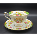 Shelley Fine Bone China Dubarry Tea Cup Set Floral Pattern Gold Trim, England
