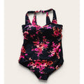 New Meet.Curve Womens Pink Floral One-Piece Swimsuit 3XL Black, Pink, Orange