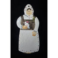 Hand-Painted Folk Art Pottery Babushka Woman Wall Art, Sigma TasteSetters