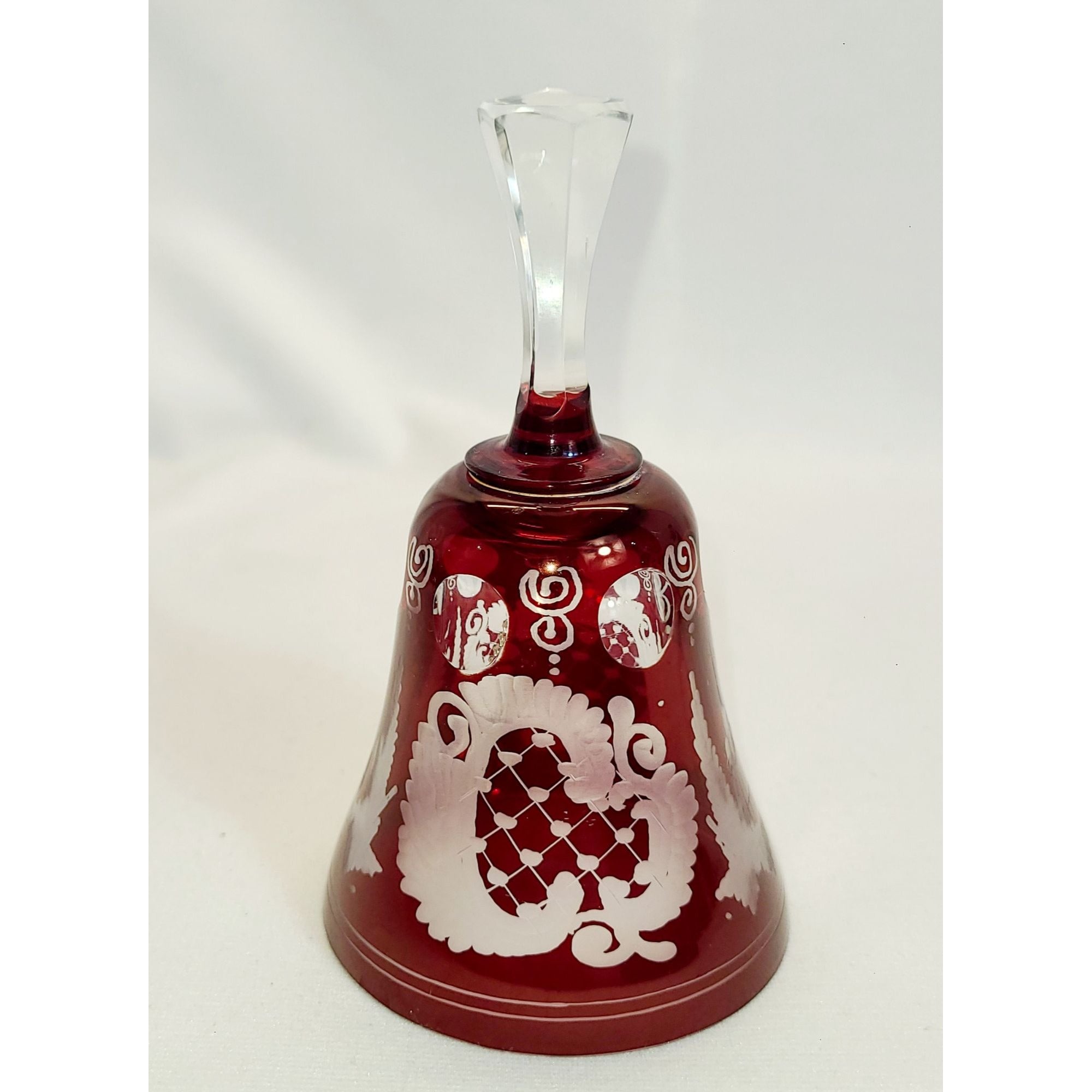 Vintage Eggermann Ruby cut to clear Bell