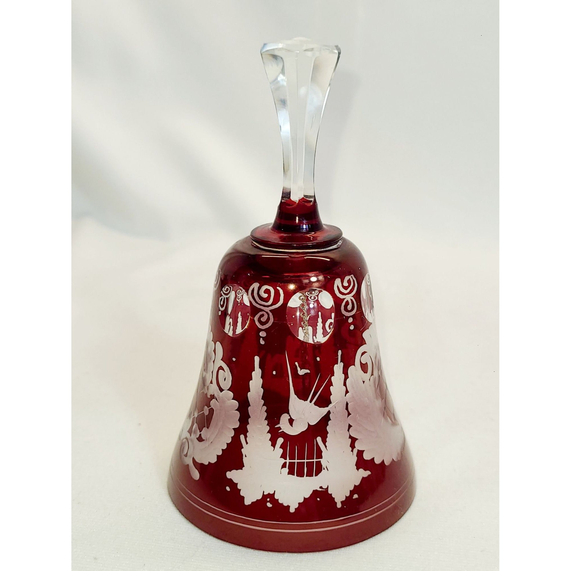 Vintage Eggermann Ruby cut to clear Bell