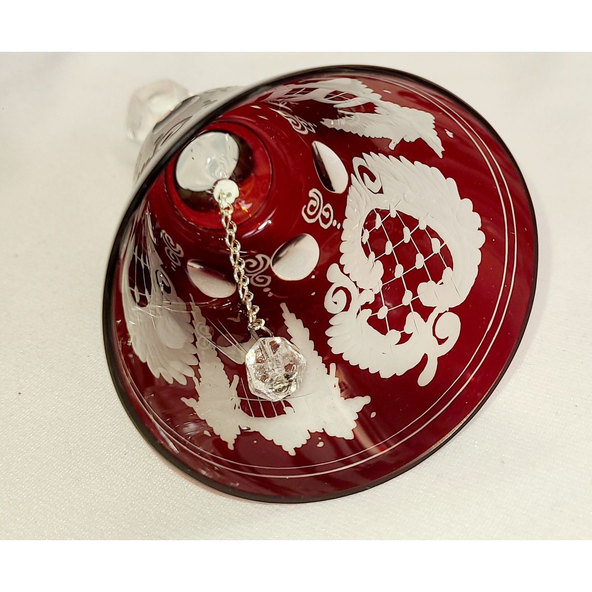Vintage Eggermann Ruby cut to clear Bell