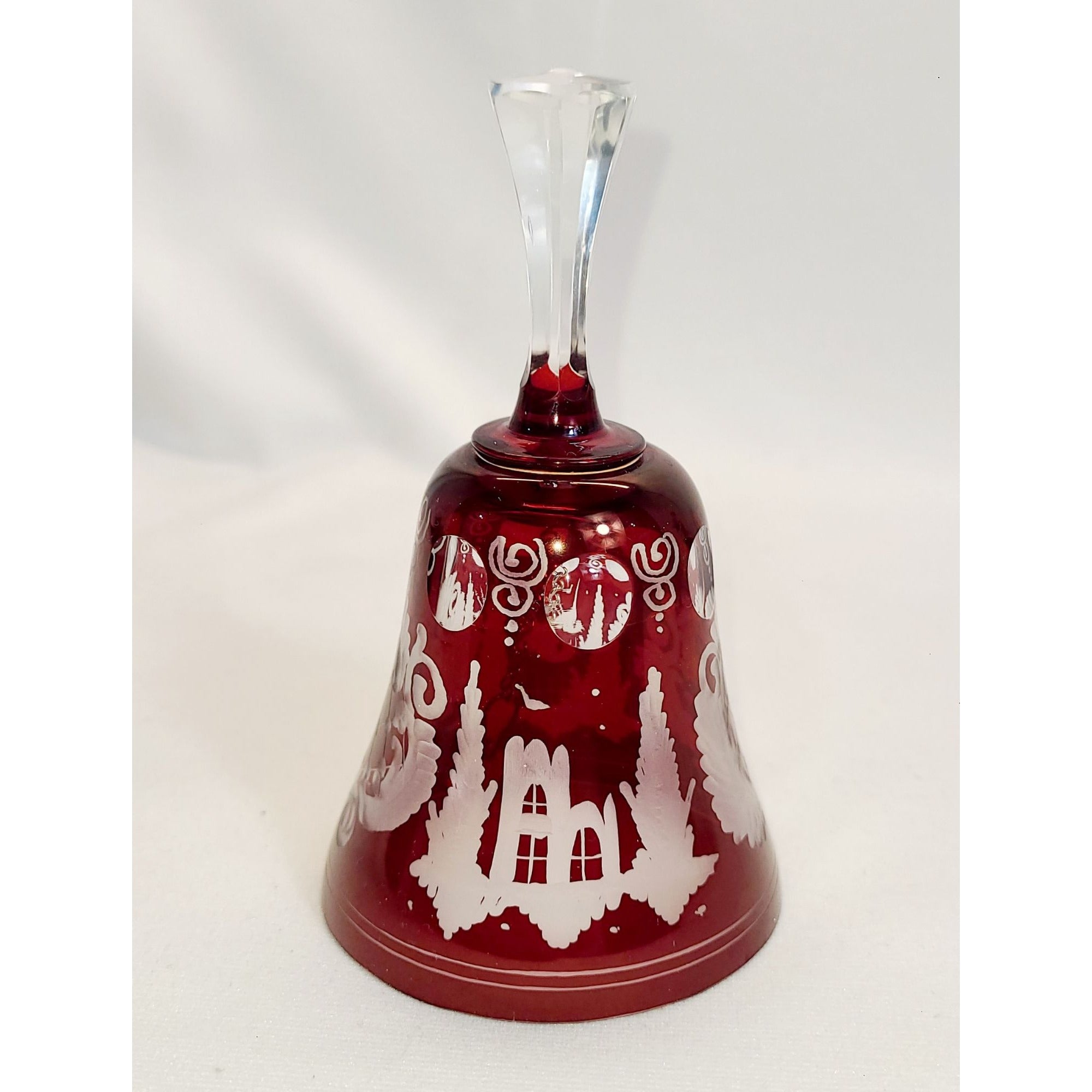 Vintage Eggermann Ruby cut to clear Bell