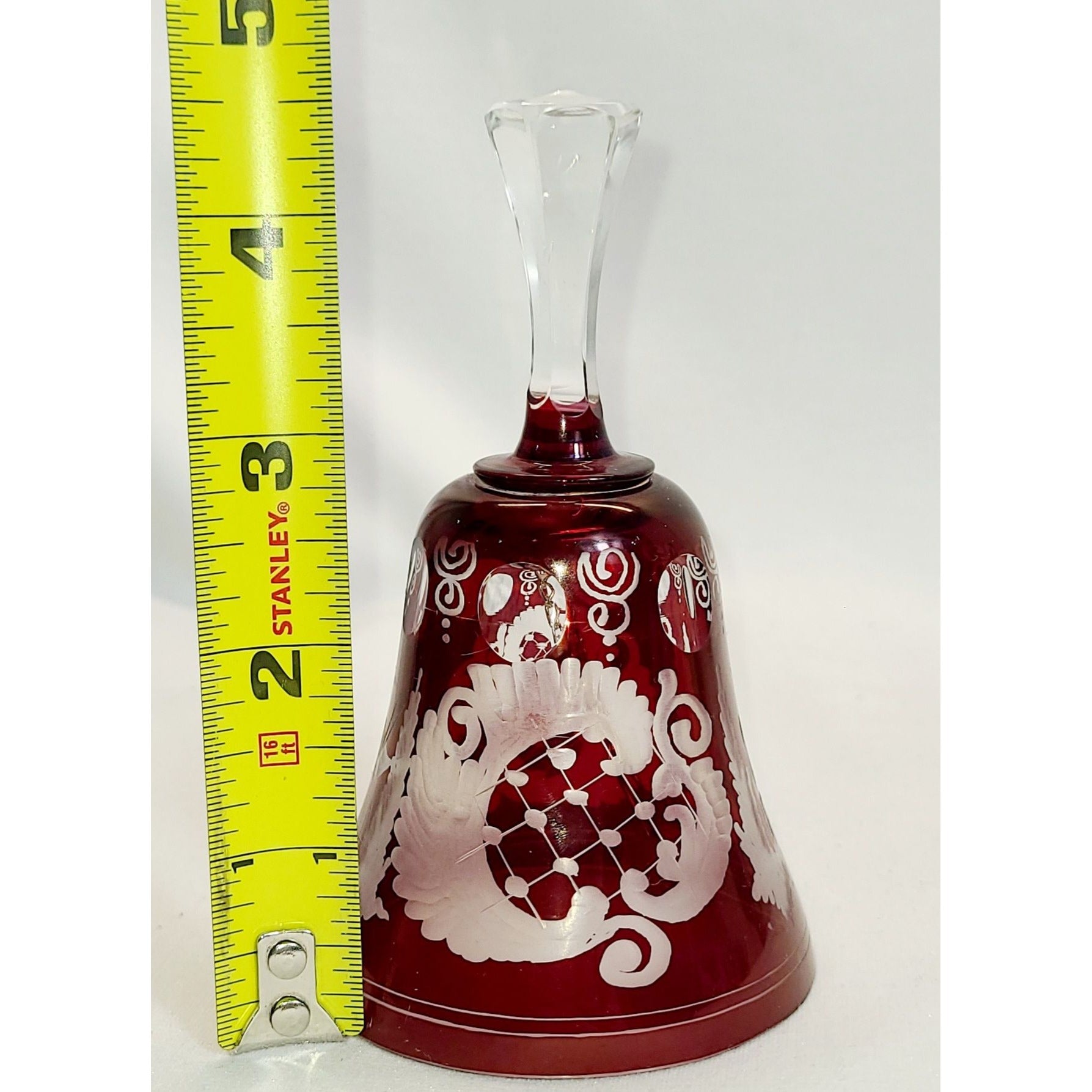 Vintage Eggermann Ruby cut to clear Bell