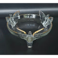 Vintage Jeanette Glass Bowl With Gold Accents & Birds