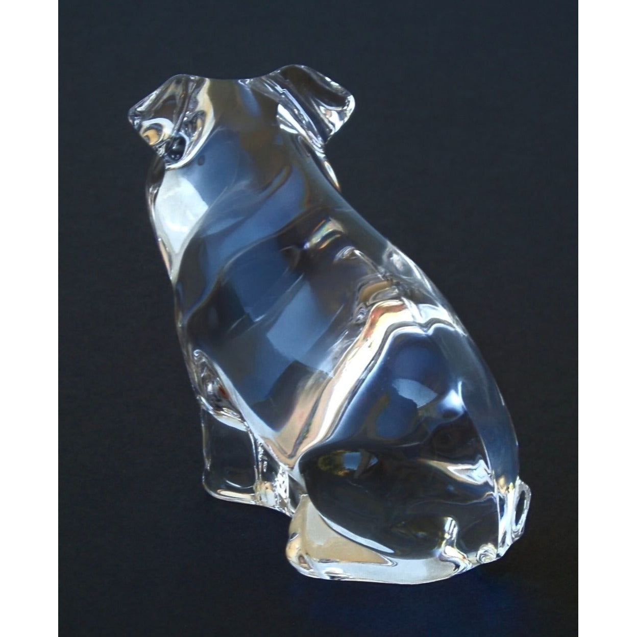 Princess House 24% Crystal Pig Figurine Glass Sculpture Paperweight 3"